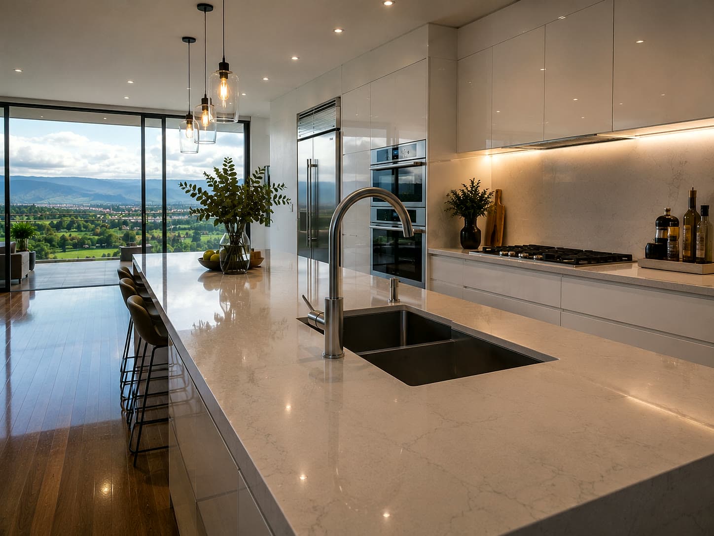 Cocina de alto nivel de un inmueble administrado